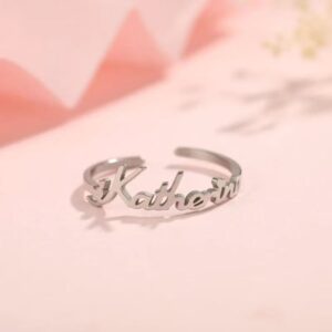 (B)A personalized ring with your name