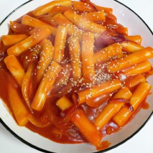 (A).stir-fried rice cake