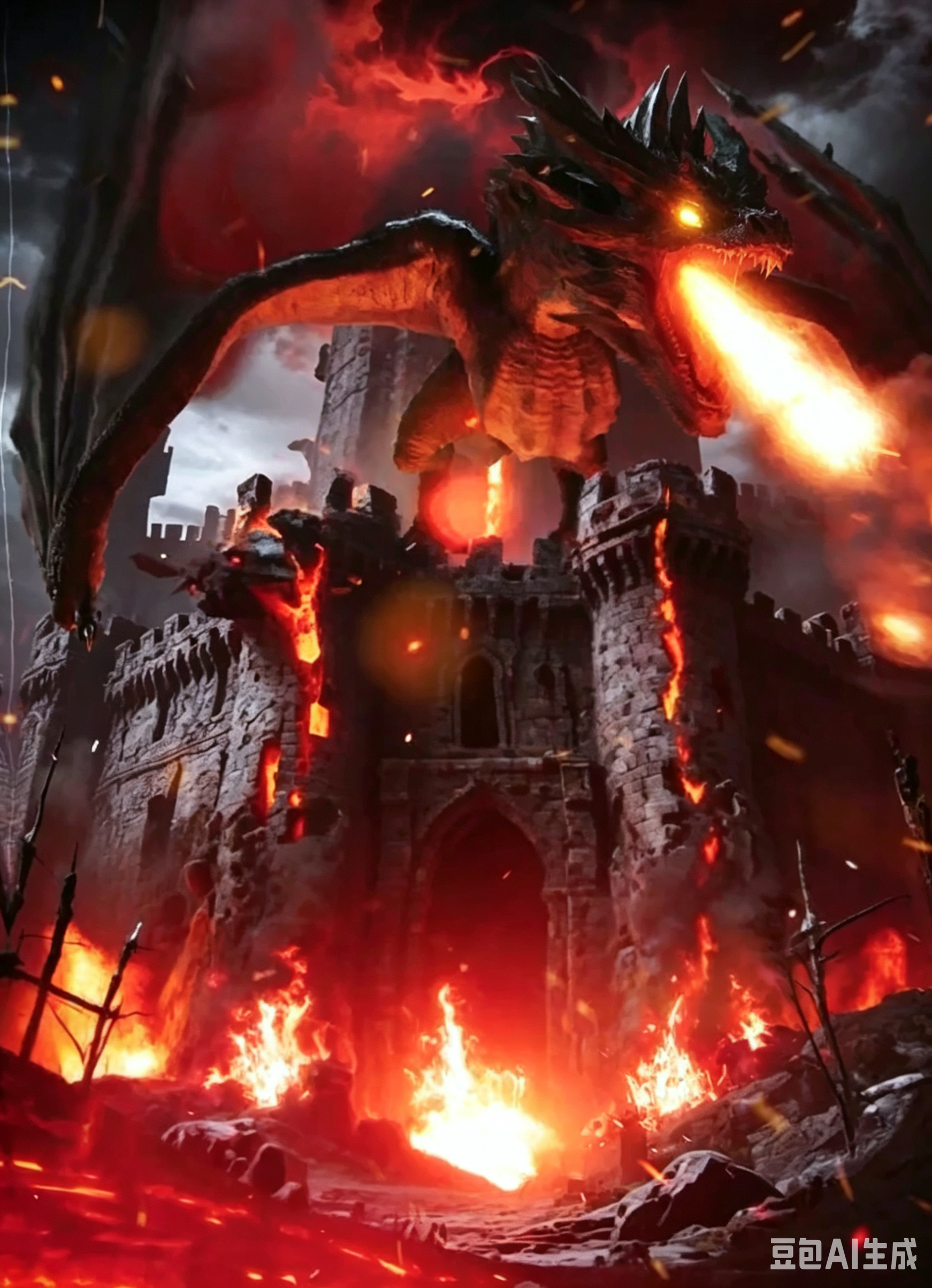 Dragonfire Scorches the Castle(龙焰焚城)